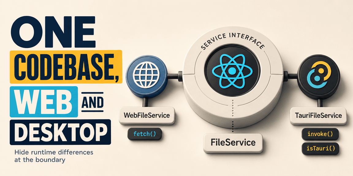 One Codebase, Web and Desktop