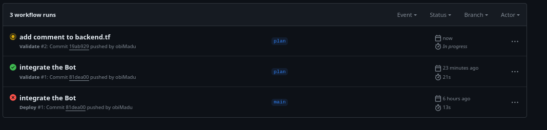 3rd workflow run