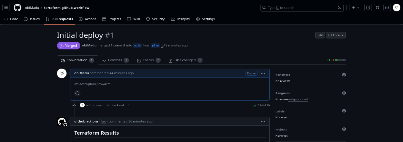 Pull Request #1 Merged